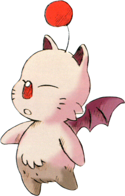 a hand drawn moogle